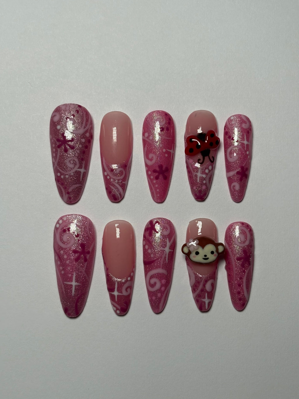 Pink Swirly Set