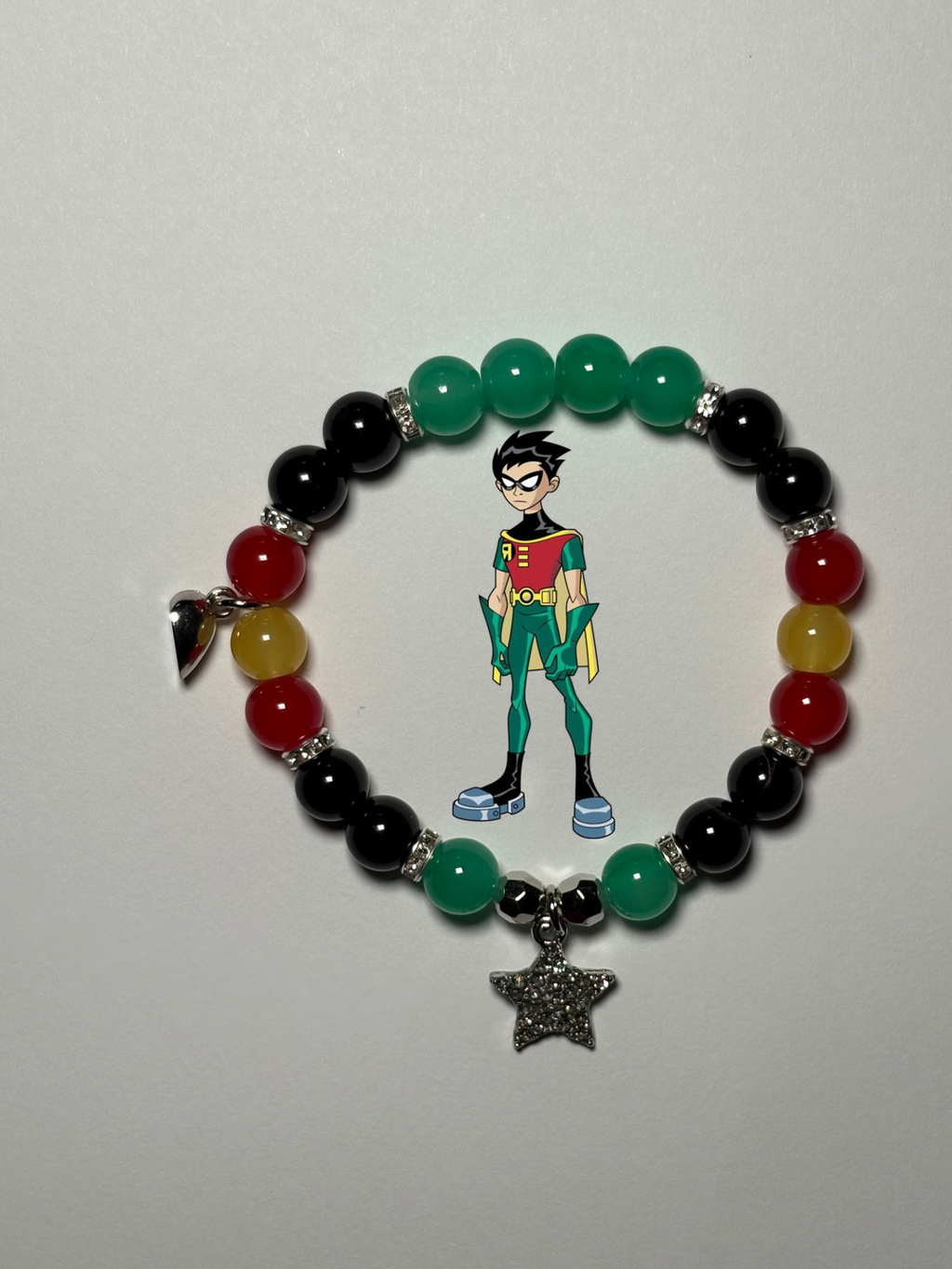 Starfire and Robin bracelet set