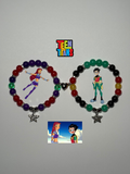 Starfire and Robin bracelet set
