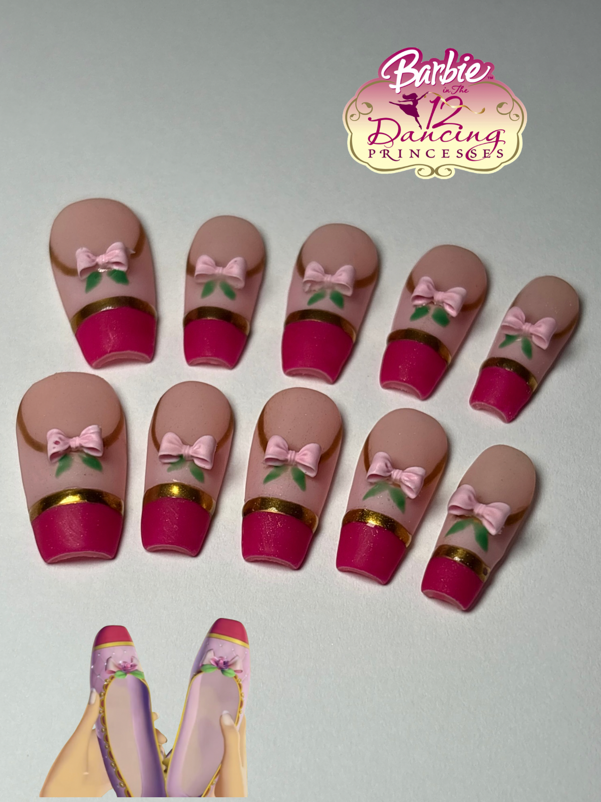 Barbie princess nails